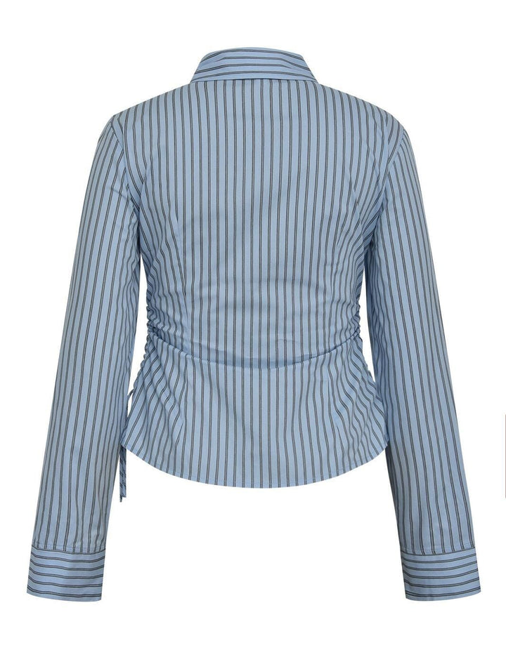Forudbestilling - MbyM - Nura-M 63700919 - U60 - Light Blue Stripe Skjorter