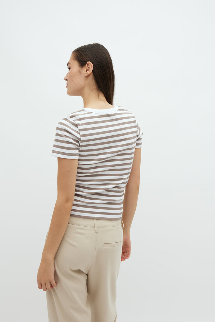 MbyM - Otis-M - P98 White Cinder Stripe T-shirts
