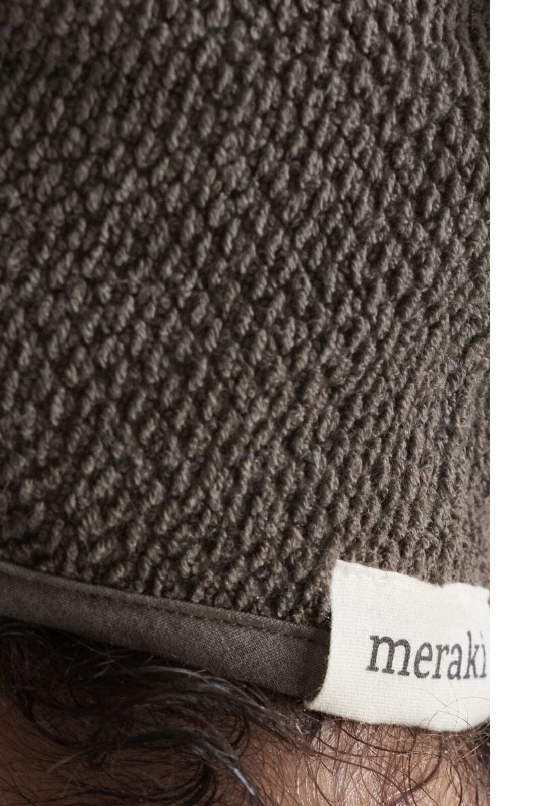 Meraki - Hårhåndklæde, Solid, Army