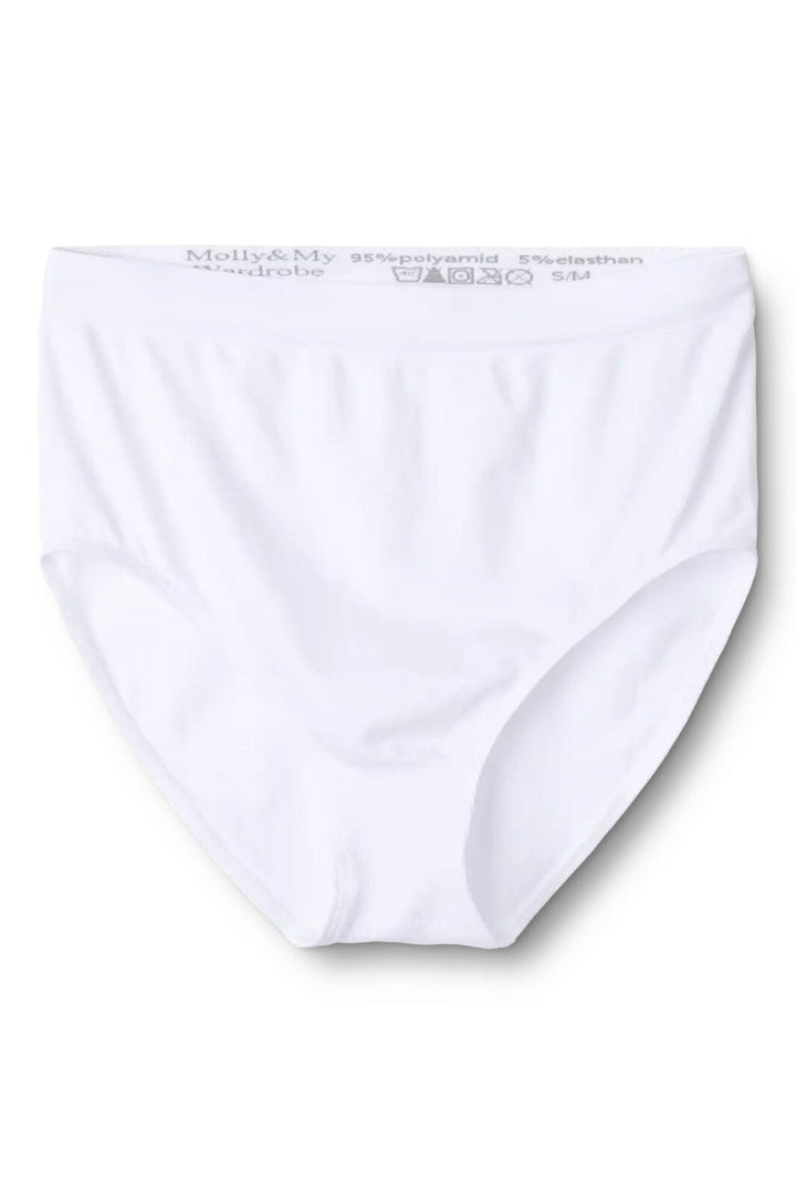 Molly&my Wardrobe - Luise High Brief / Maxi 1011 - White Trusser