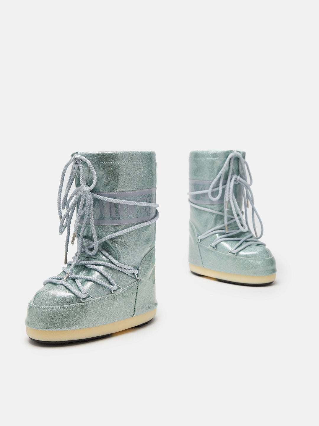 Moon Boot - Mb Icon Jr Glitt - F001 Light Blue Støvler