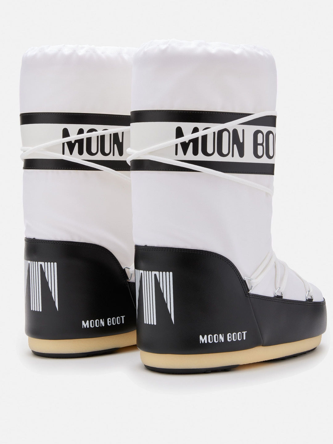 Moon Boot - Mb Icon Nylon - Na02 Black/white Støvler
