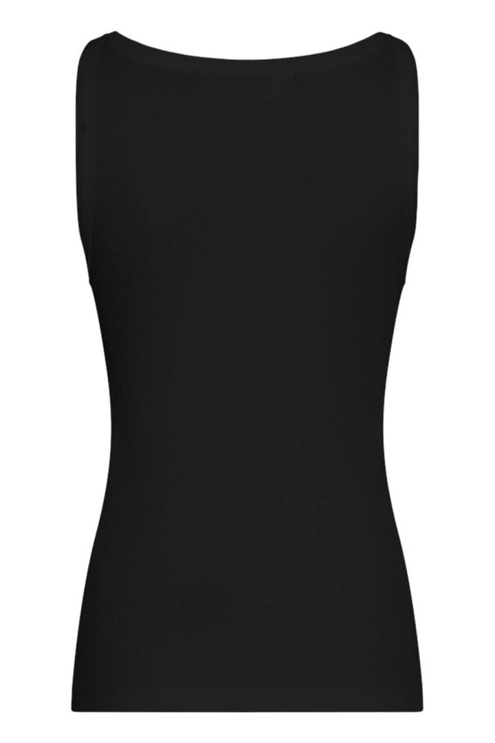 Moss Copenhagen - Mschgubbe Rasmia Icon Sl Top 19159 - Black B White Toppe