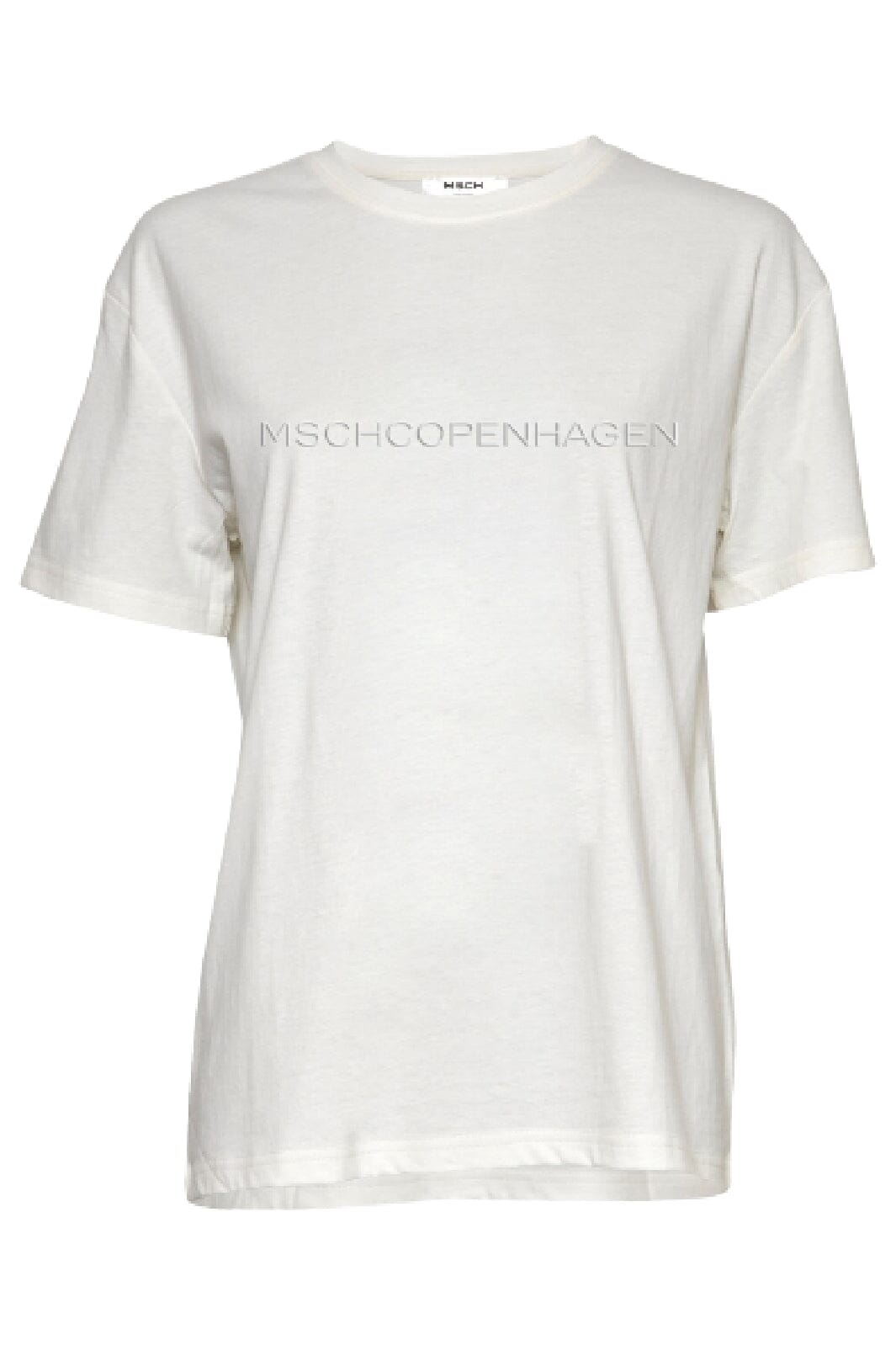 Moss Copenhagen - Mschliv Organic Rubber Print Tee - White
