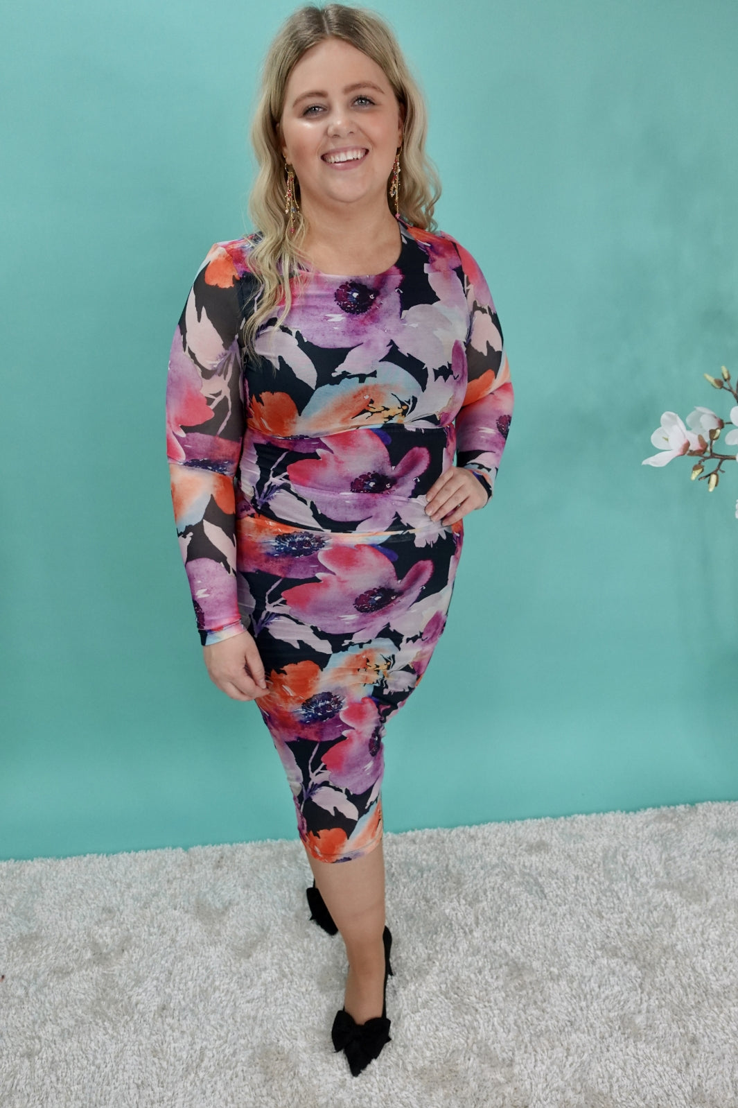 Moves By minimum X MollyogMy - Debina Midi Dress - Black Kjoler