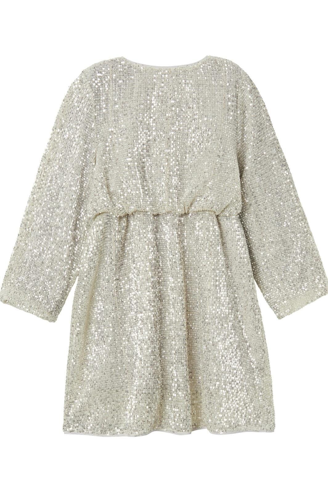 Name It - Nkfrantella Ls Dress - 4665309 Frosted Almond Kjoler