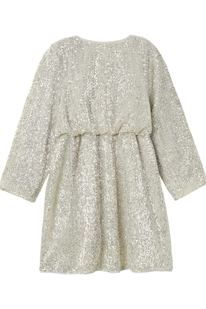 Name It - Nkfrantella Ls Dress - 4665309 Frosted Almond Kjoler