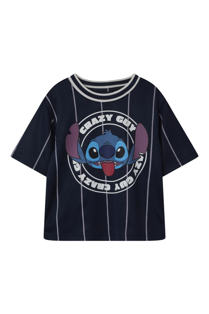 Name It - Nmmariz Stitch Nreg Ss Poly Top Wdi - 4753409 Navy Blazer