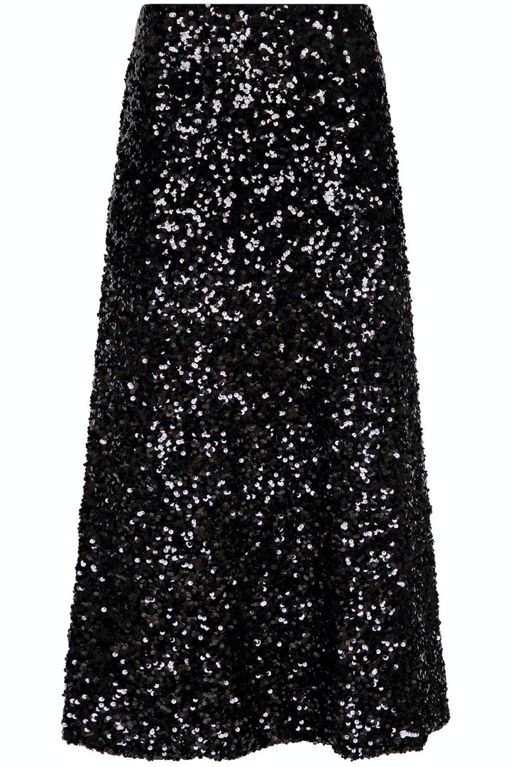 Neo Noir - Baira Fall Sequins Skirt - Black