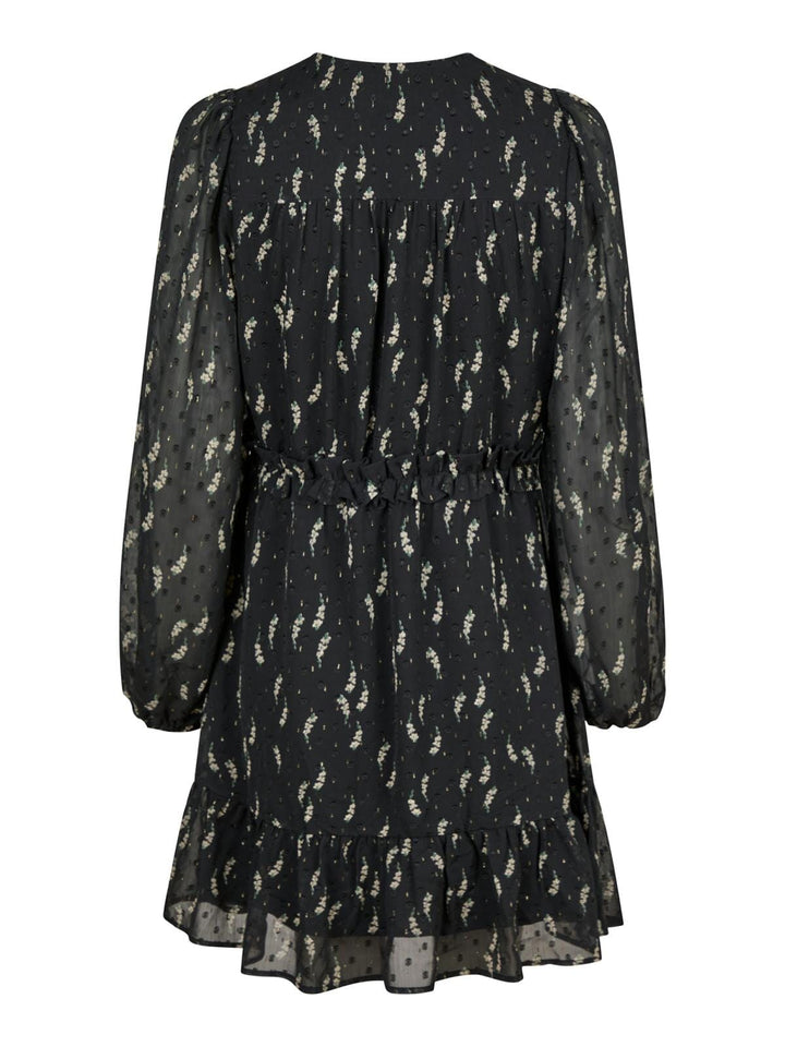 Neo Noir - Bethie Flower Branch Dress - Black Kjoler