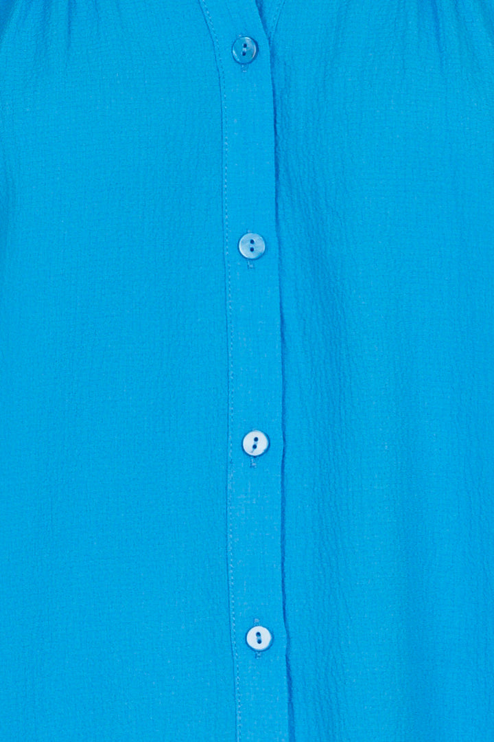 Neo Noir - Camisa Solid Blouse - Blue