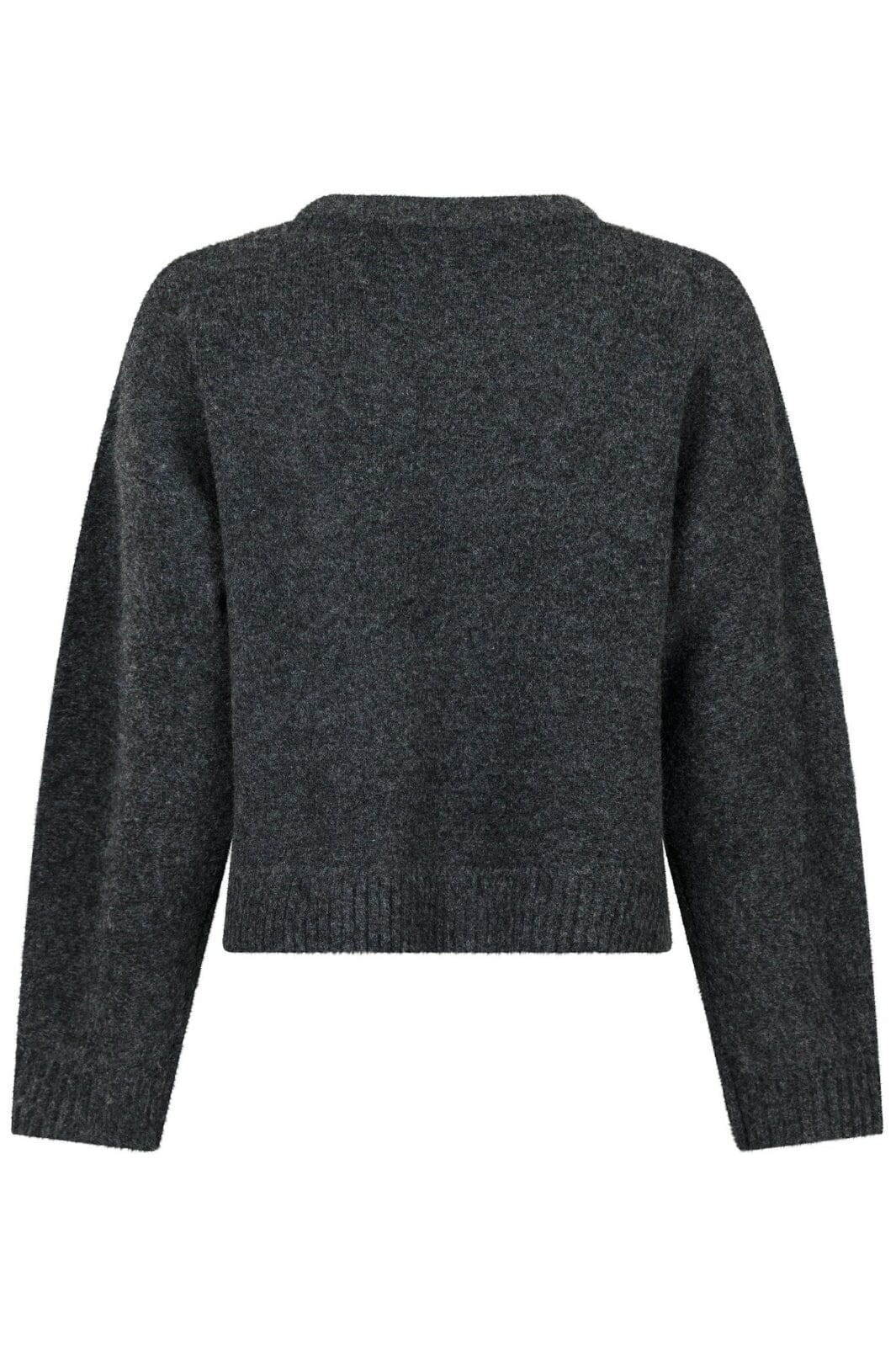 Neo Noir - Detri Solid Knit Blouse - Antracit Bluser