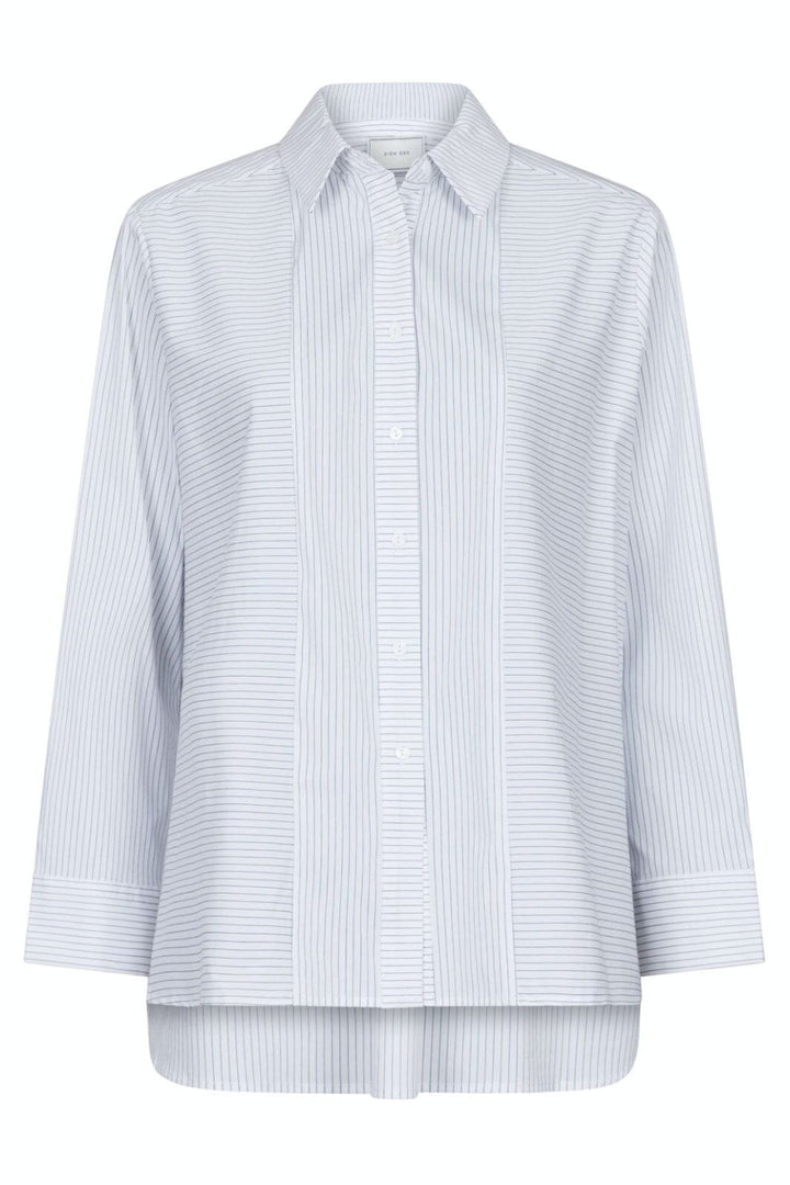 Neo Noir - Gili Stripe Shirt - White