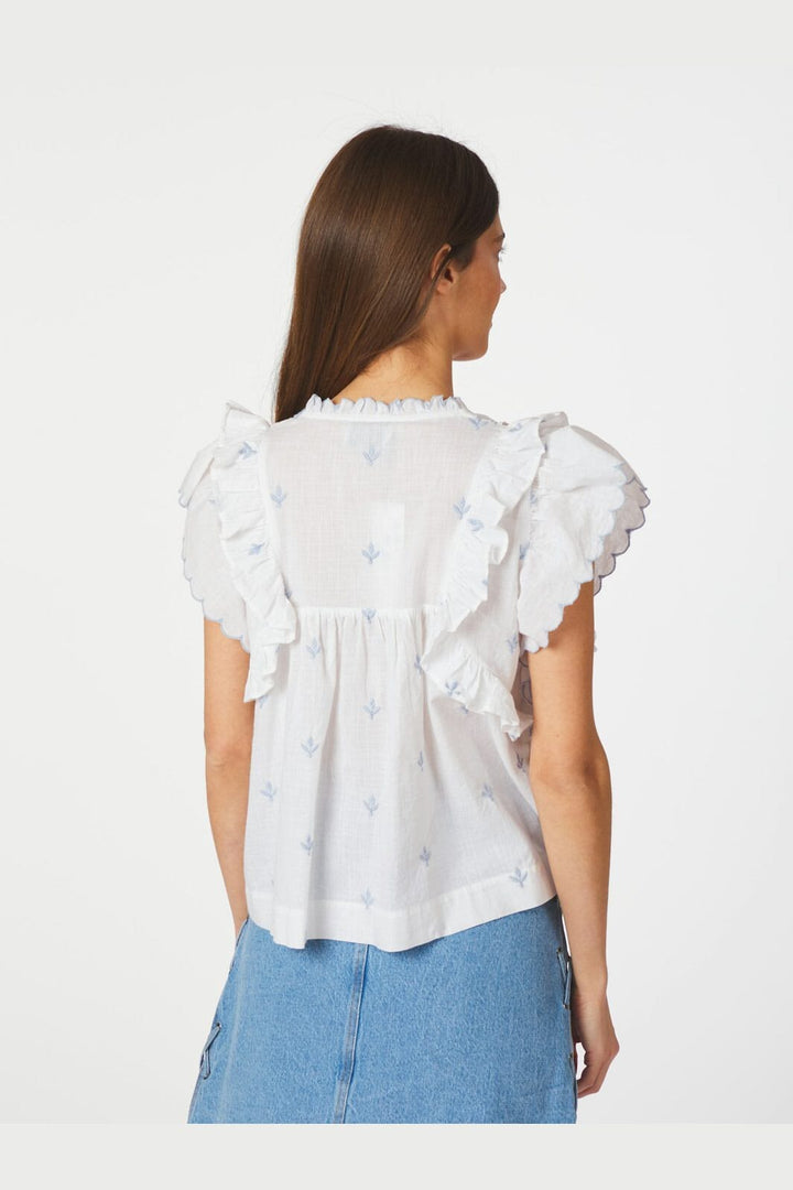 Neo Noir - Jayla Embroidery Top 165681 - 120 - White