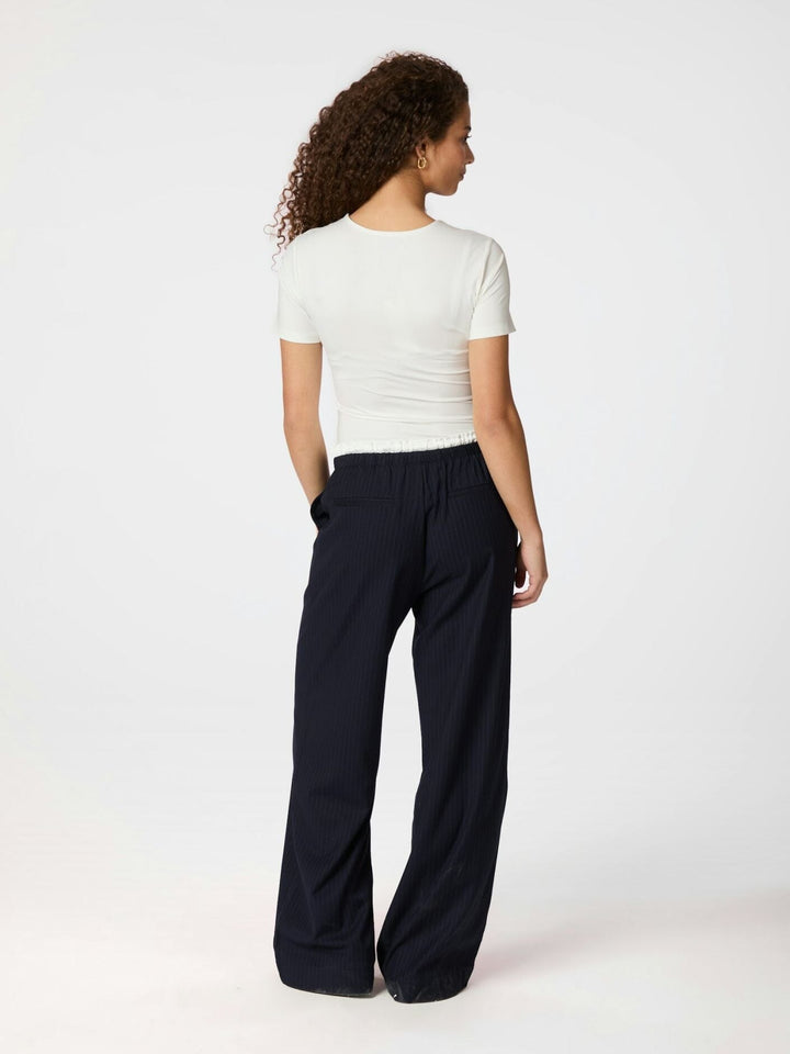 Neo Noir - Julius Pinstripe Pants 164718 - 141 - Navy Bukser