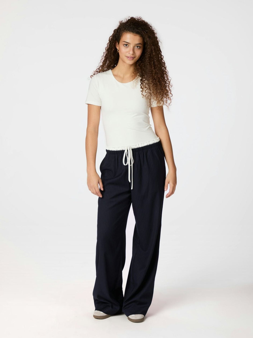 Neo Noir - Julius Pinstripe Pants 164718 - 141 - Navy Bukser