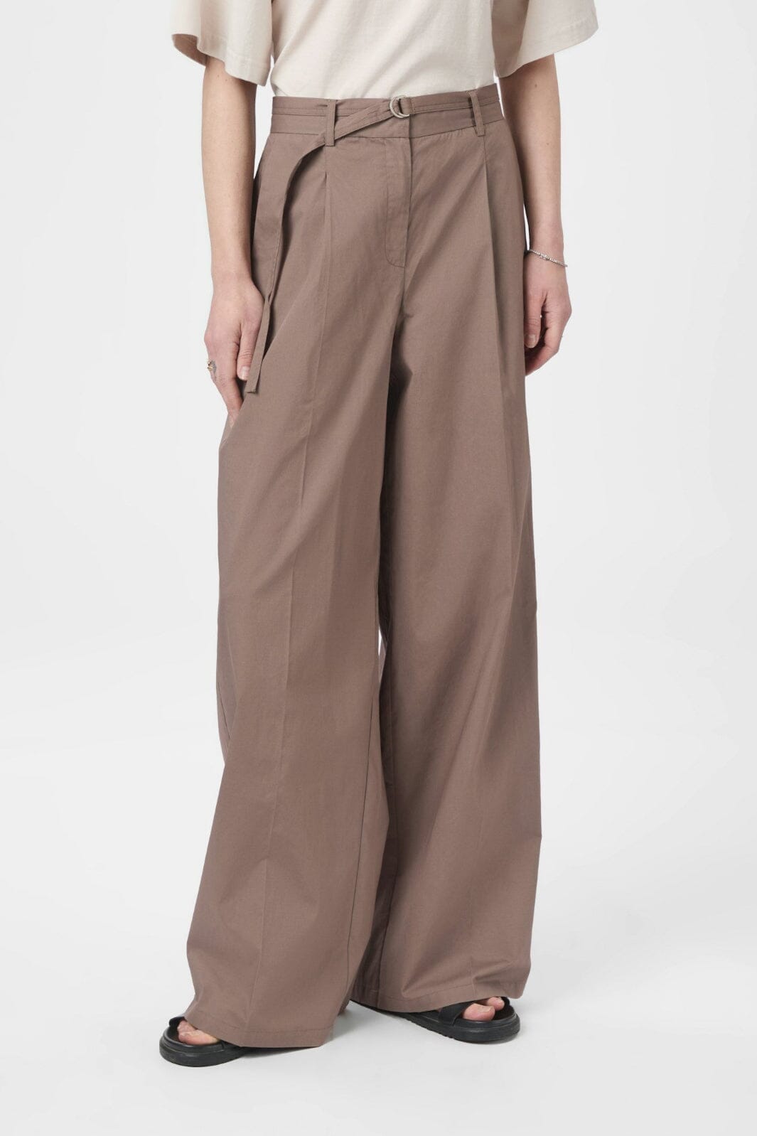 Neo Noir - Malba Poplin Pants 165795 - 306 - Dusty Brown