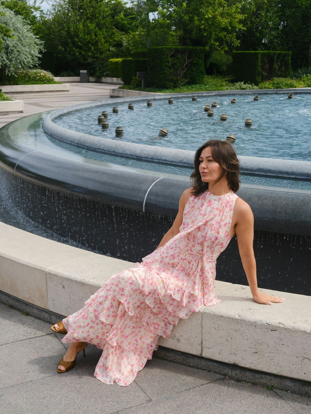 Neo Noir - Marli Small Flower Dress 166453 - 165 - Rose Kjoler