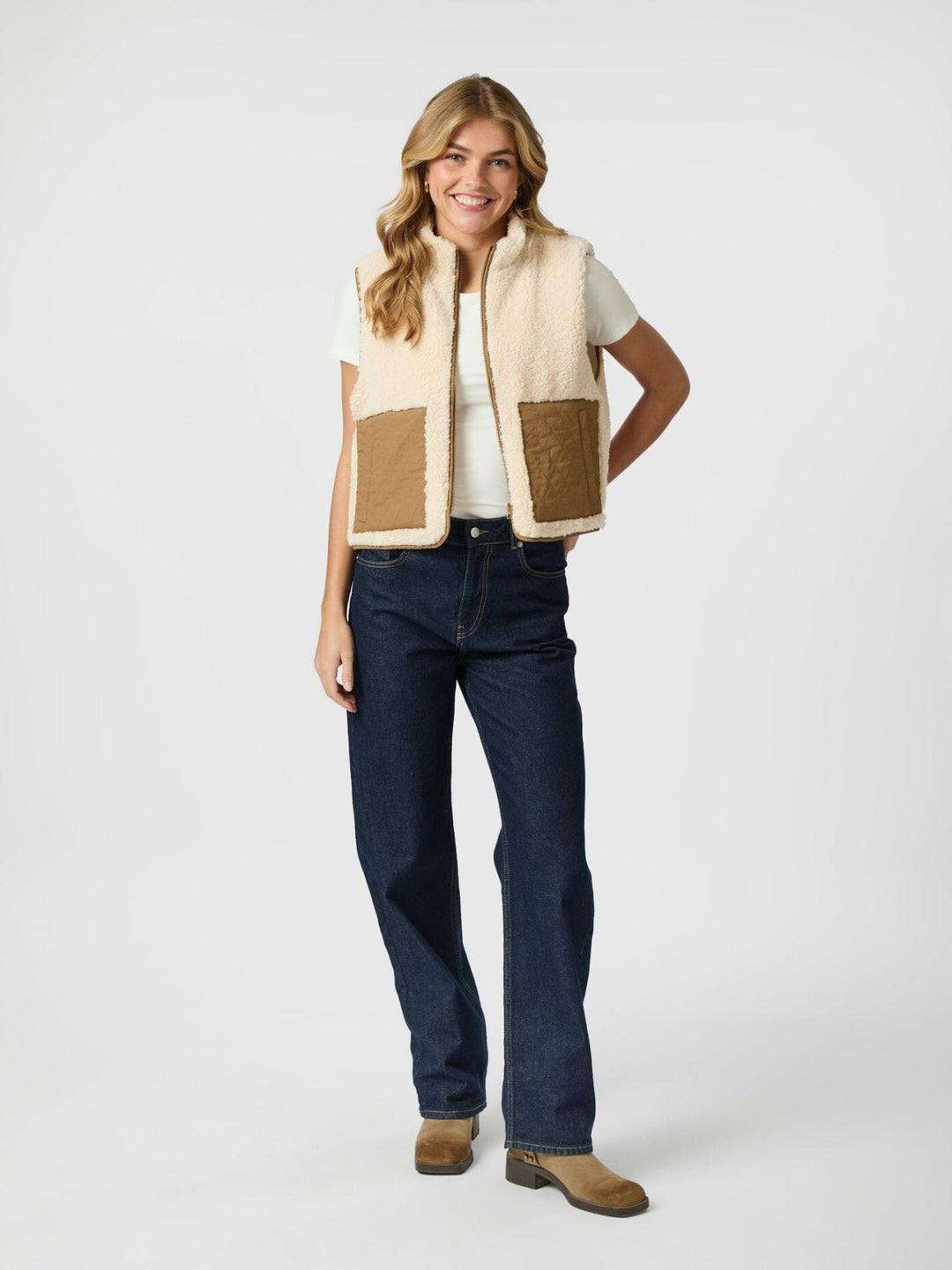 Neo Noir - Scout Teddy Waistcoat 155725 - 121 - Off White Frakker
