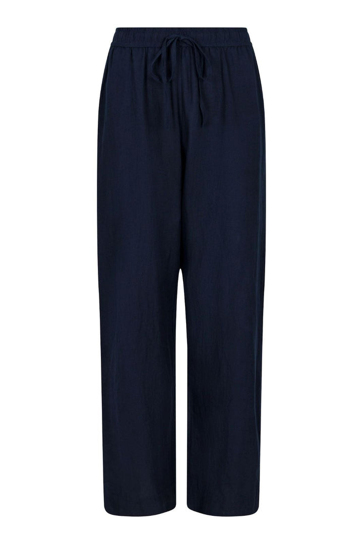 Neo Noir - Sonar Linen Pants - Navy
