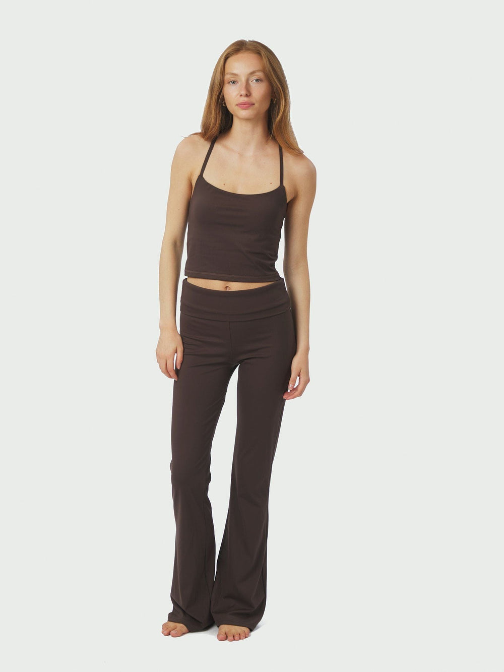 Neo Noir - Ulianna Leggings Pants 167091 - 584 - Chocolate Brown Bukser