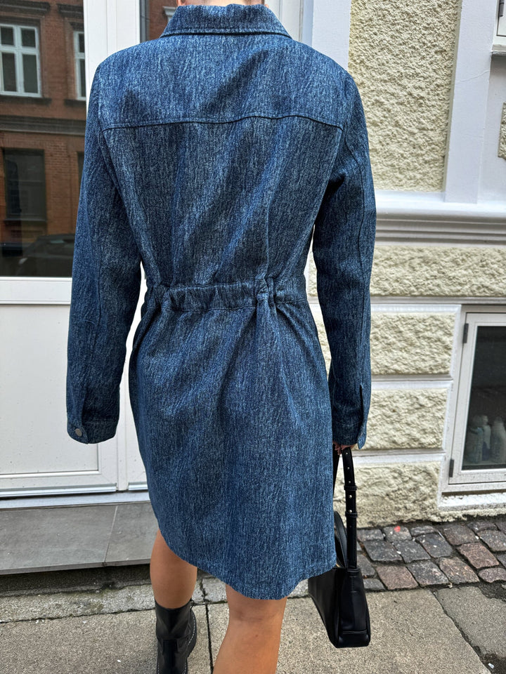 Noella - Benita Ls Dress - 1050 Blue Snow Wash