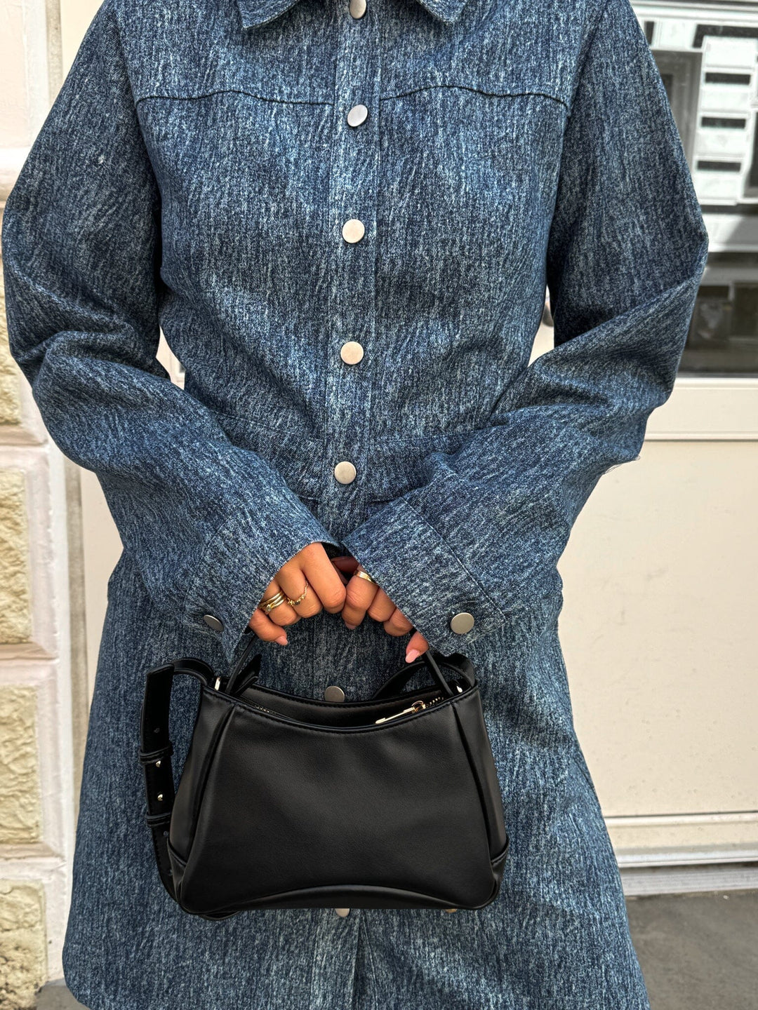 Noella - Benita Ls Dress - 1050 Blue Snow Wash