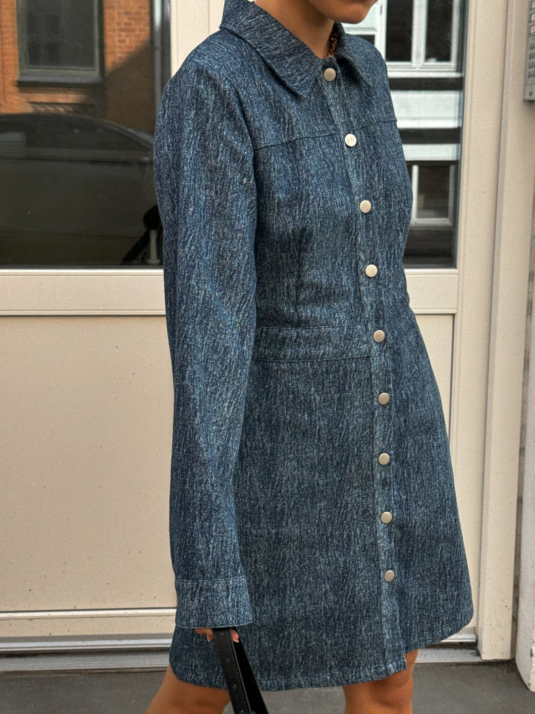 Noella - Benita Ls Dress - 1050 Blue Snow Wash