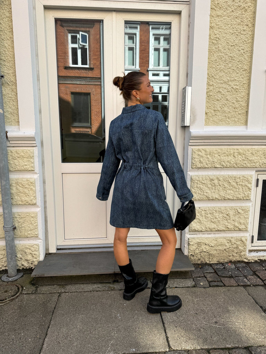 Noella - Benita Ls Dress - 1050 Blue Snow Wash