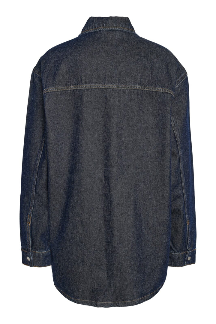 Noisy May - Nmalva L/S Denim Shacket Az386Db - 4532250 Dark Blue Denim
