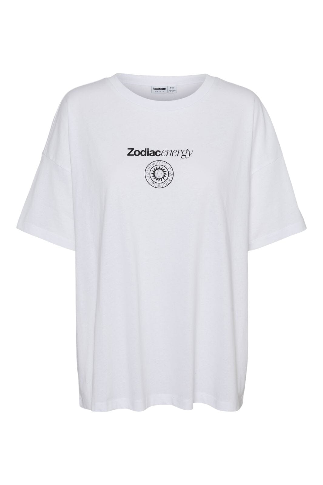 Noisy May - Nmpluto Ida S/S T-Shirt - 4911433 Bright White Zodiac Energy T-shirts