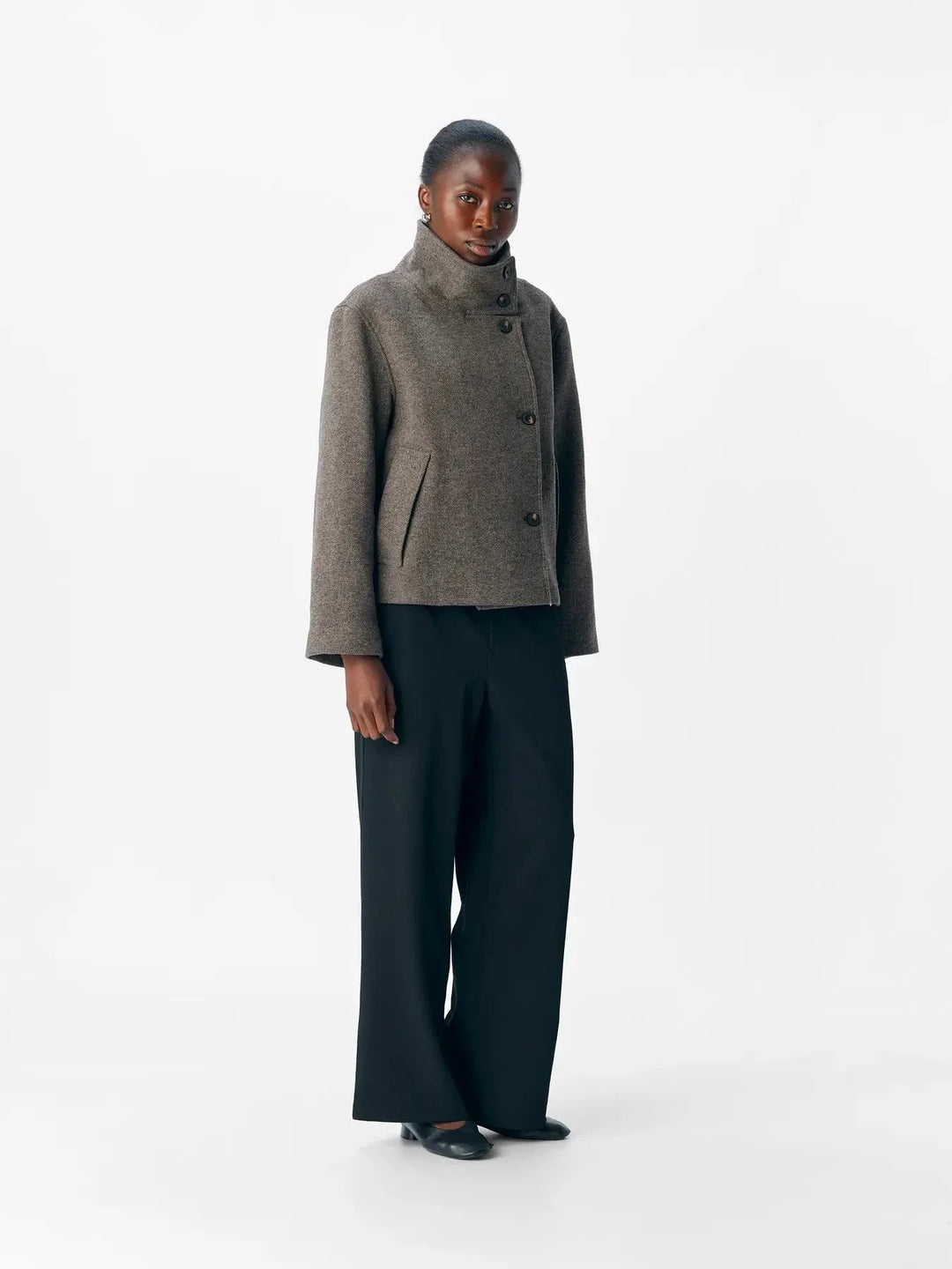 Object - Objriki Re Short Jacket - 4535518 Morel Melange Frakker