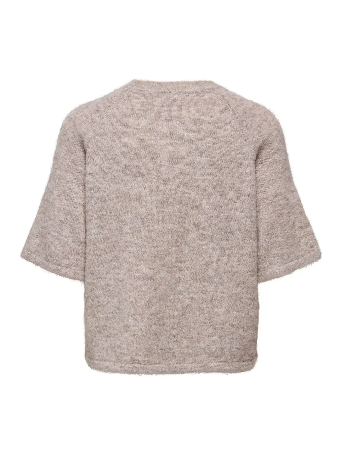 Only - Onlazu 2/4 Raglan O-Neck Knt - 4895122 String Melange Strikbluser