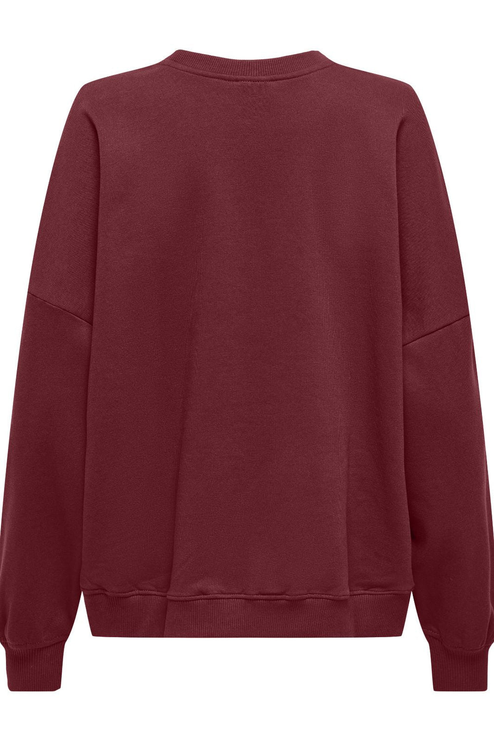 Only - Onlbila L/S Bear O-Neck Swt - 4892453 Cabernet Lazy Sweatshirts