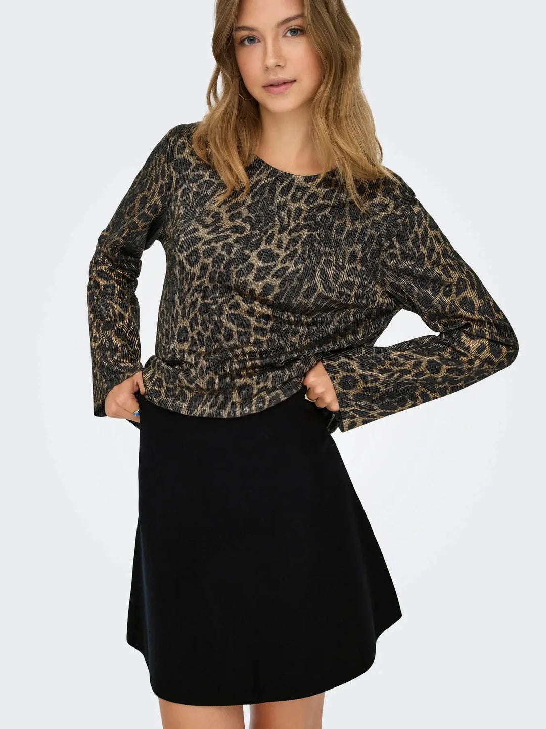 Only - Onlcalina Skirt Knt - 4919404 Black Nederdele
