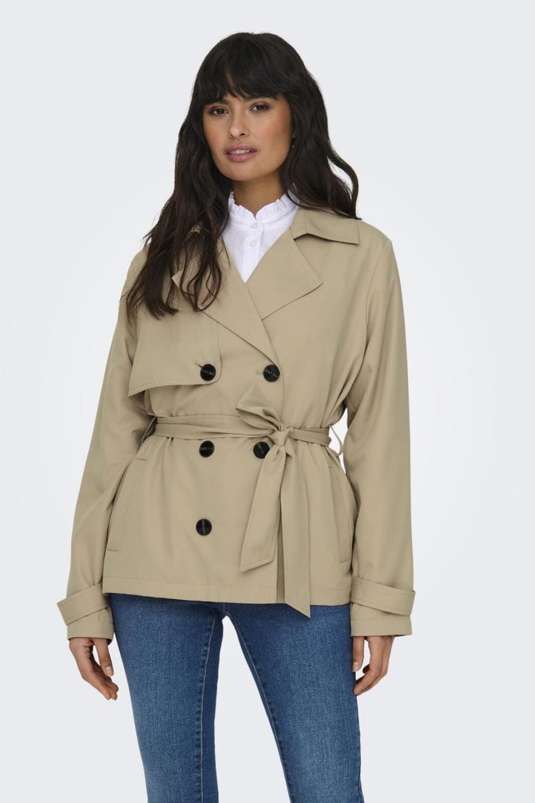 Only - Onlchloe Short Trenchcoat Db - 4440882 Tannin