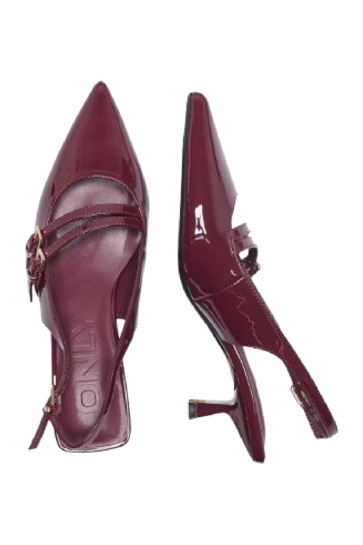 Only - Onlcoco-8 Buckle Slingback Pump - 4842739 Burgundy