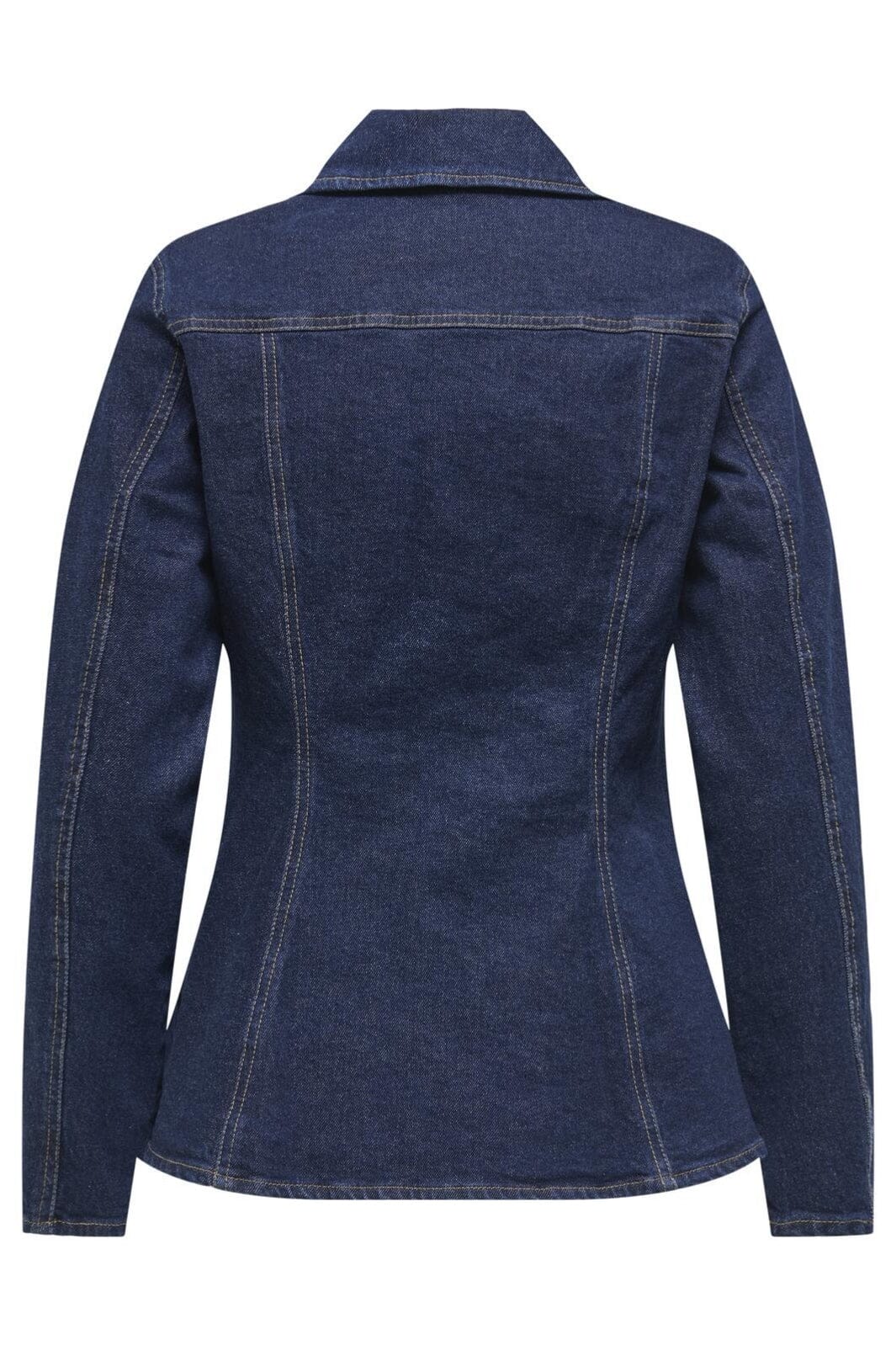 Only - Onlelle L/S Fitted Jkt Gua - 4827007 Dark Blue Denim Rinse Jakker