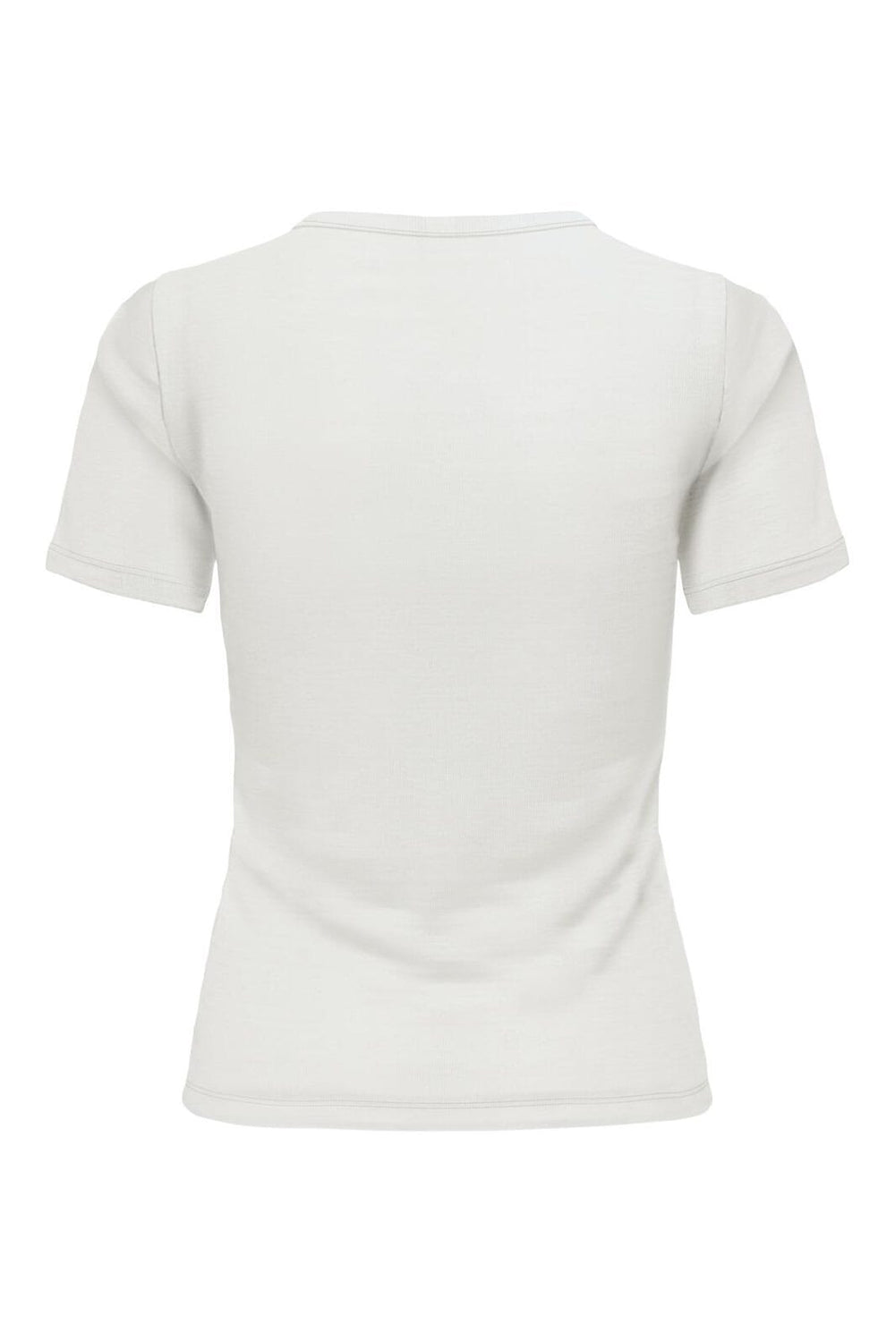 Only - Onlelli S/S Rib Top - 4941176 Cloud Dancer