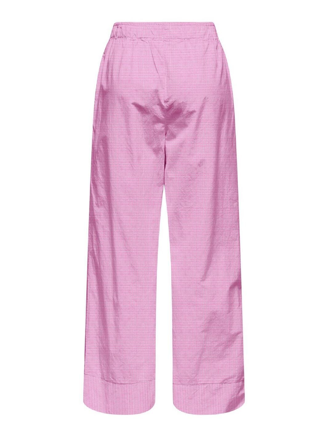 Only - Onlfilucca Pull-Up Pant - 4730810 Fuchsia Pink W Bright White Small