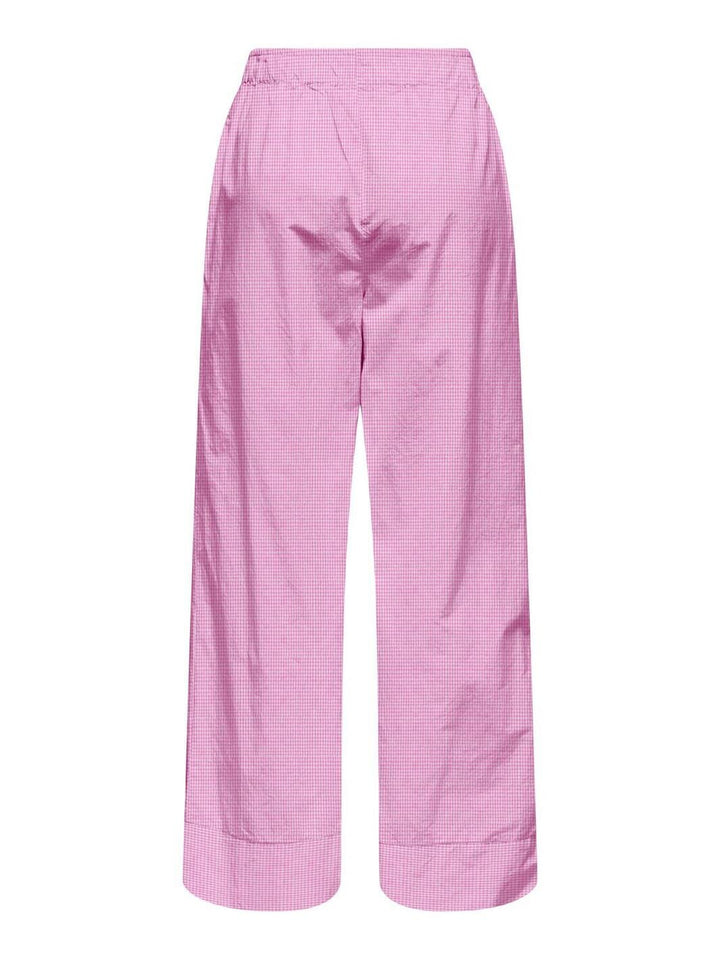 Only - Onlfilucca Pull-Up Pant - 4730810 Fuchsia Pink W Bright White Small