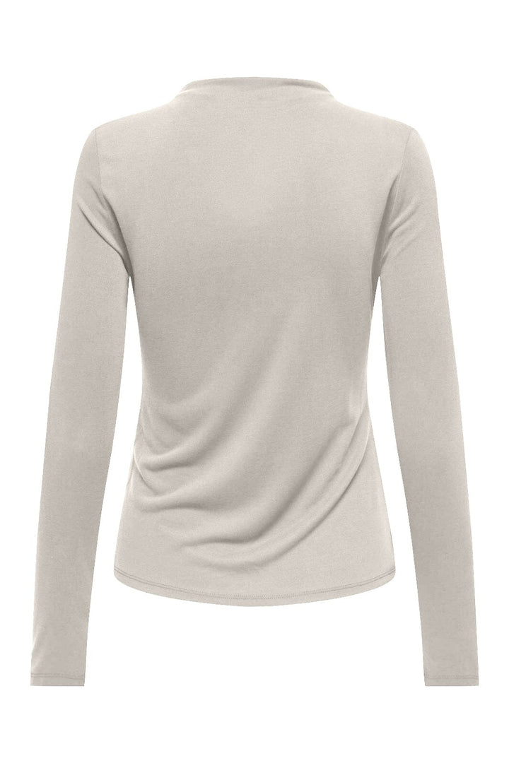 Only - Onlfree Life L/S Drape Top - 4891910 Pumice Stone