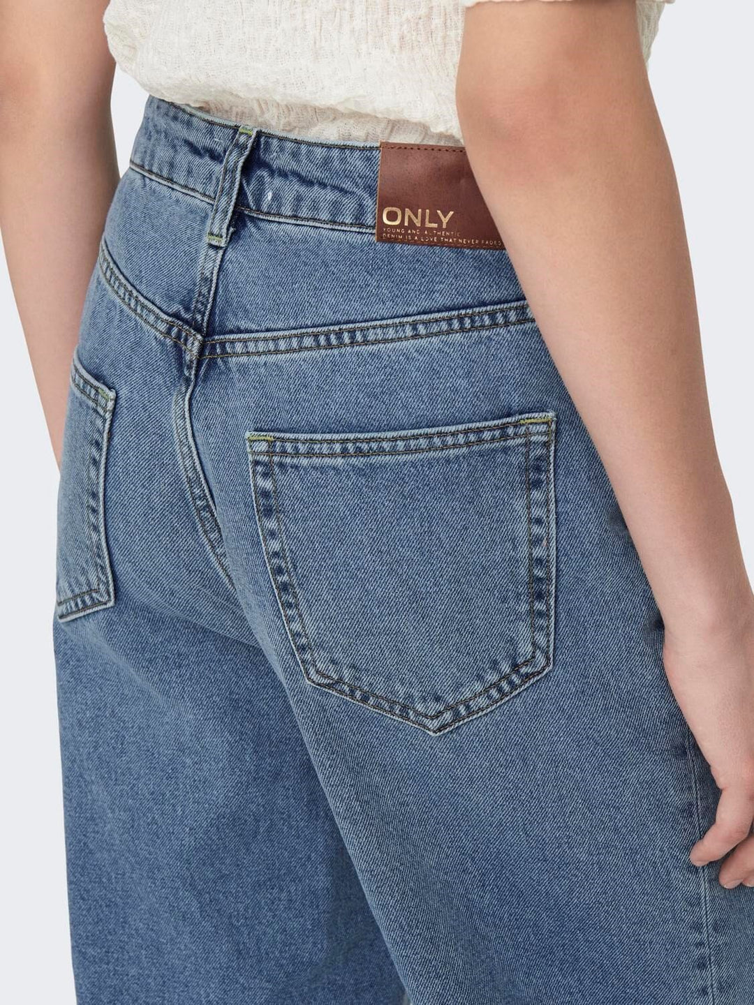 Only - Onlhope Wide Rea345 - 3562394 Light Blue Denim Jeans