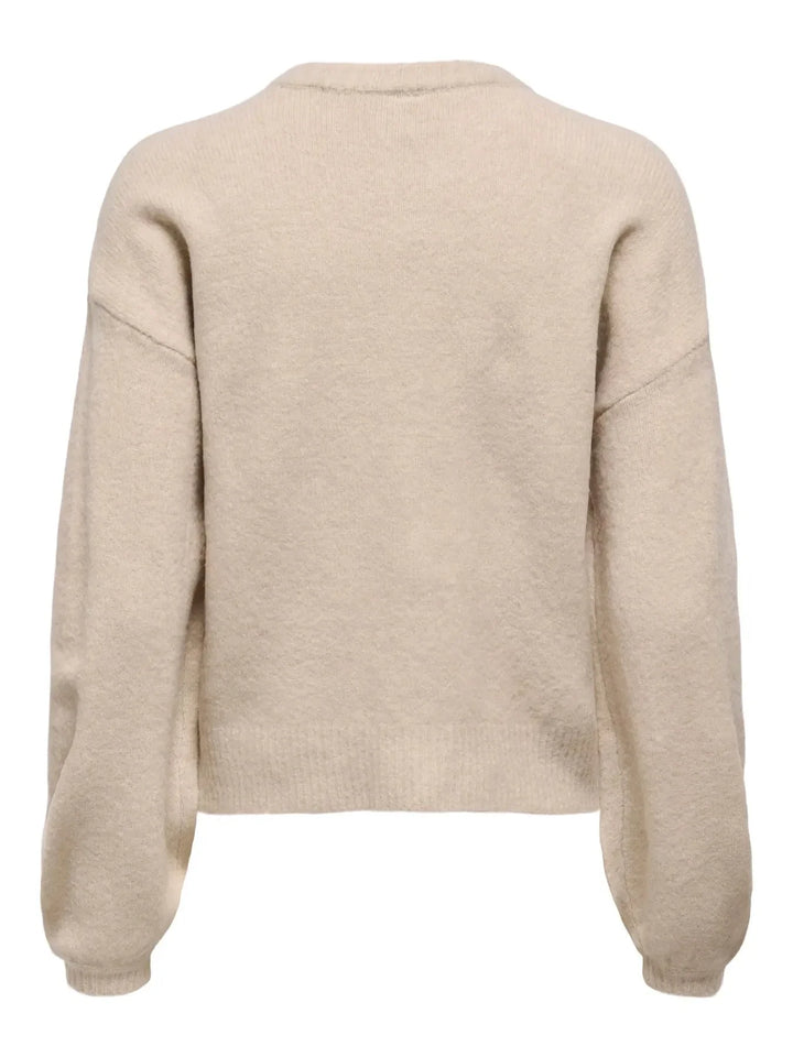 Only - Onlisabella L/S Cardigan Knt - 4901813 Pumice Stone Melange Cardigans