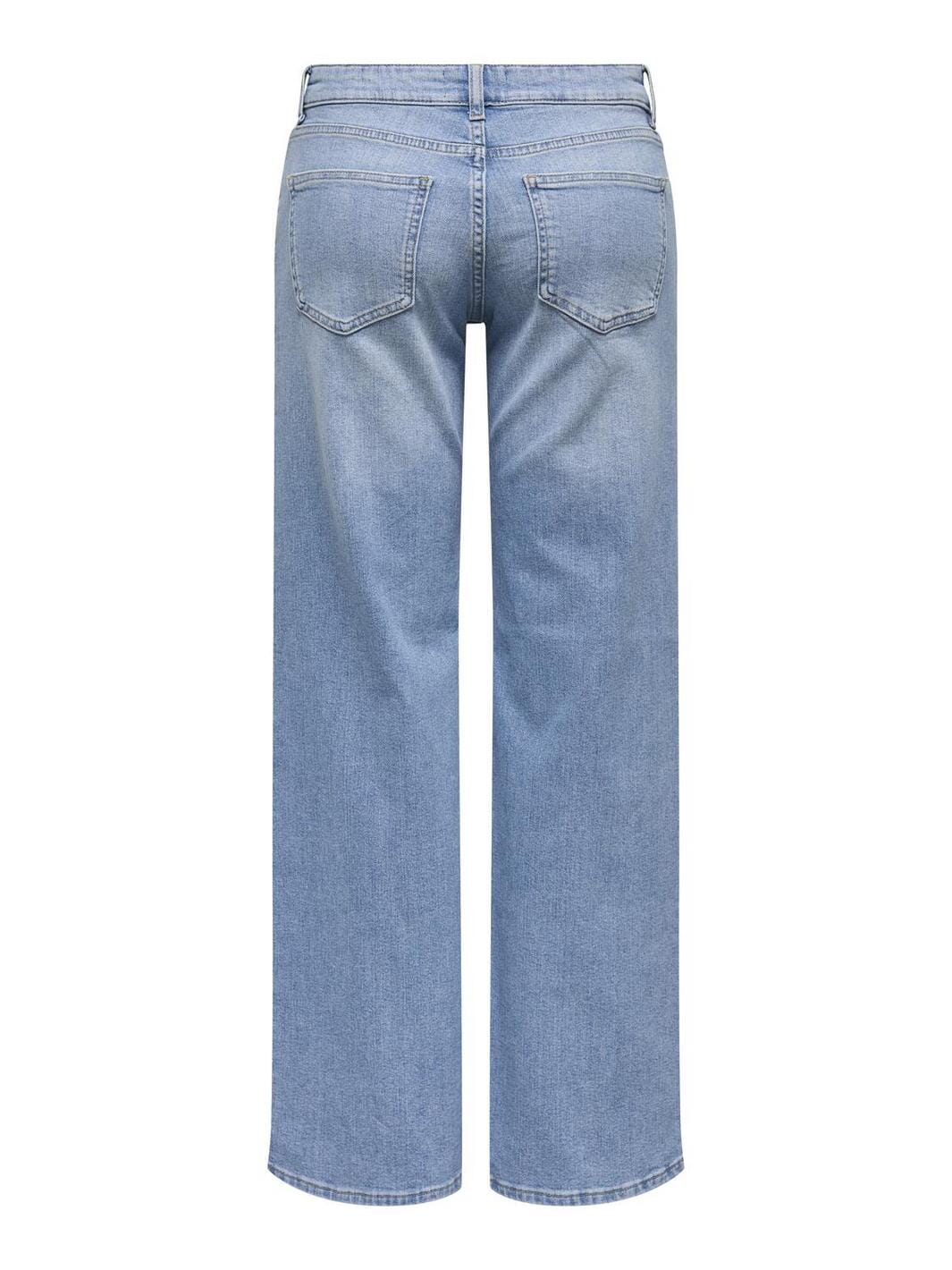 Only - Onljudy-O Lw Wide Leg Tai433 - 4864655 Light Blue Denim Rg