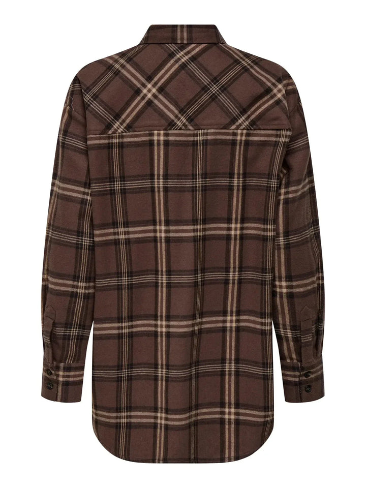 Only - Onljuliana Ls Loose Check Shirt - 4846080 Shopping Bag Texana Skjorter