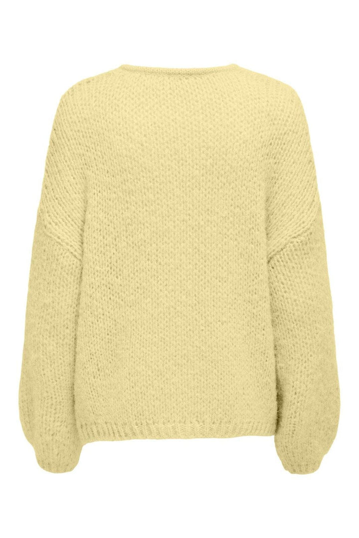 Only - Onlnordic Life Ls O-Neck Knt - 4829010 French Vanilla