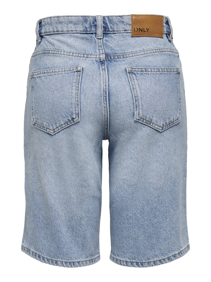 Only - Onlsonny hw wide dnm shorts - Light Blue Denim
