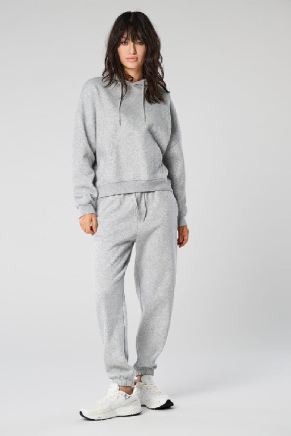 Only - Onlsweat Life L/S Hoodie Pkt Swt - 4509771 Light Grey Melange Sweatshirts