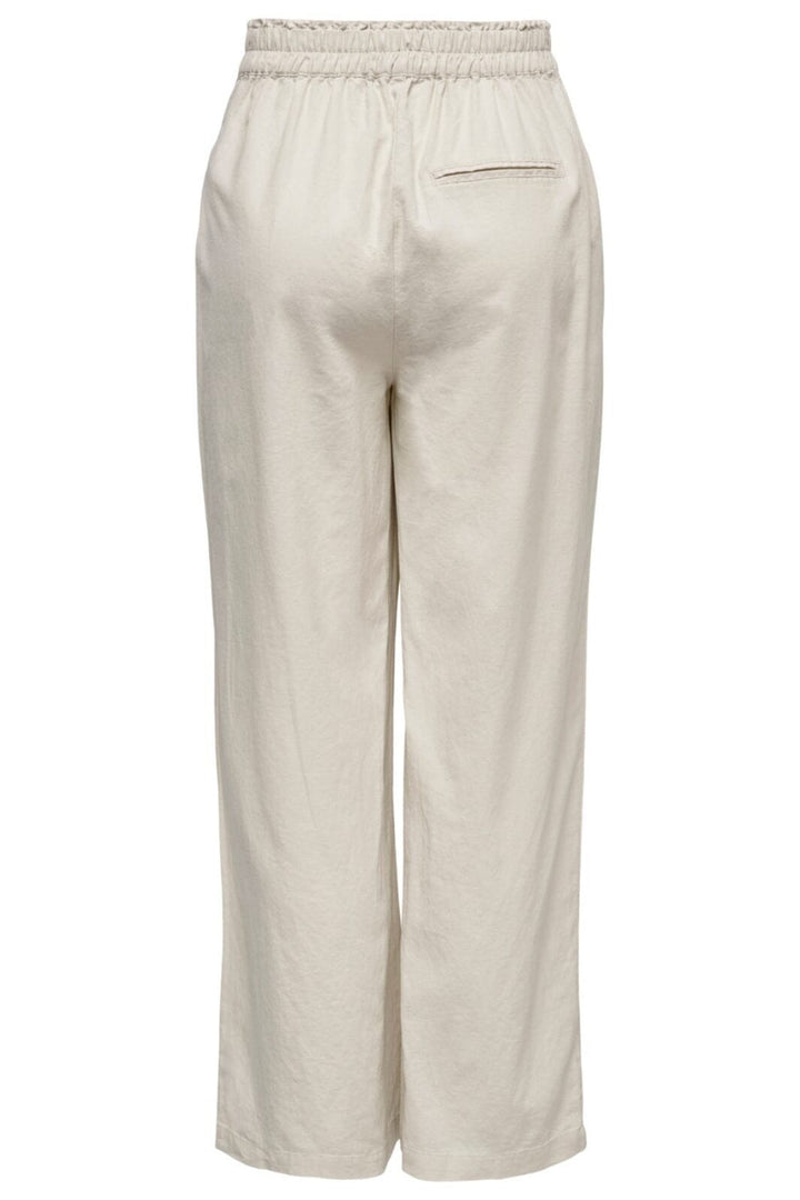 Only - Onltokyo Linen Blend Pant - 3996929 Moonbeam